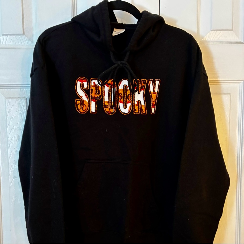 No Boundaries Black Hoodie with Spooky Design